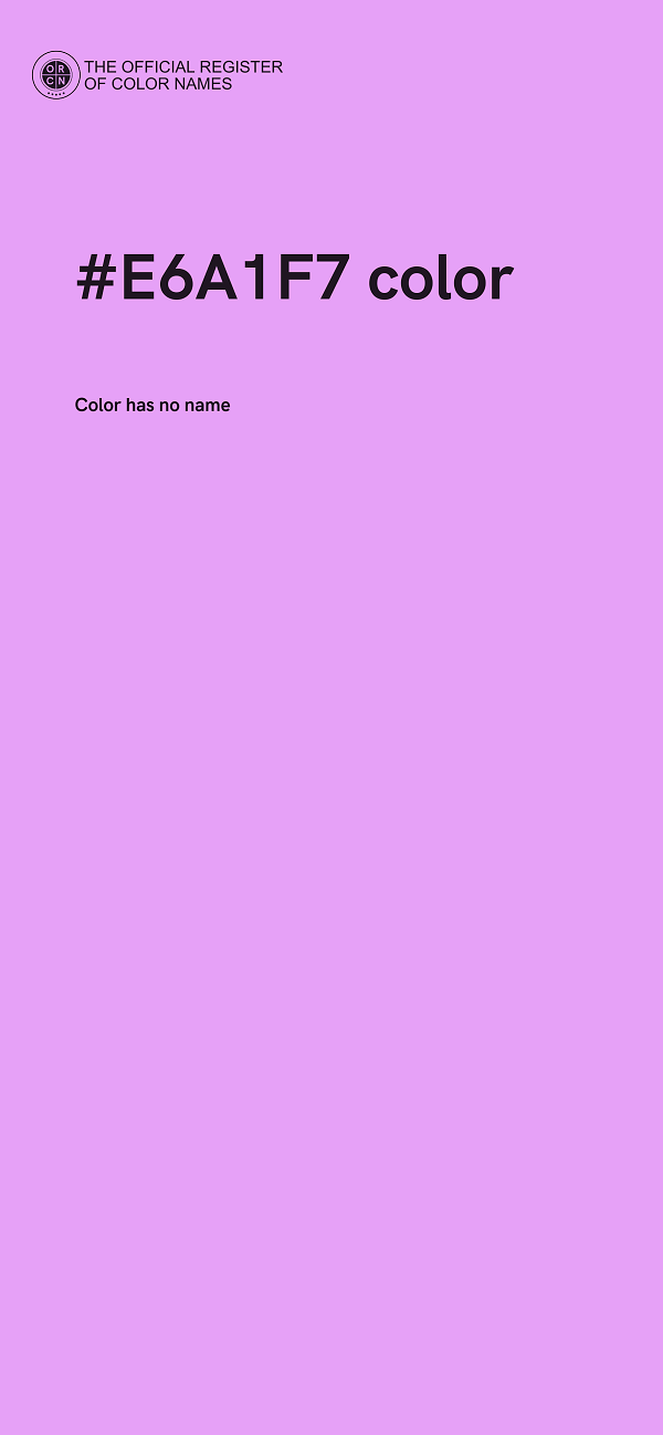 #E6A1F7 color image