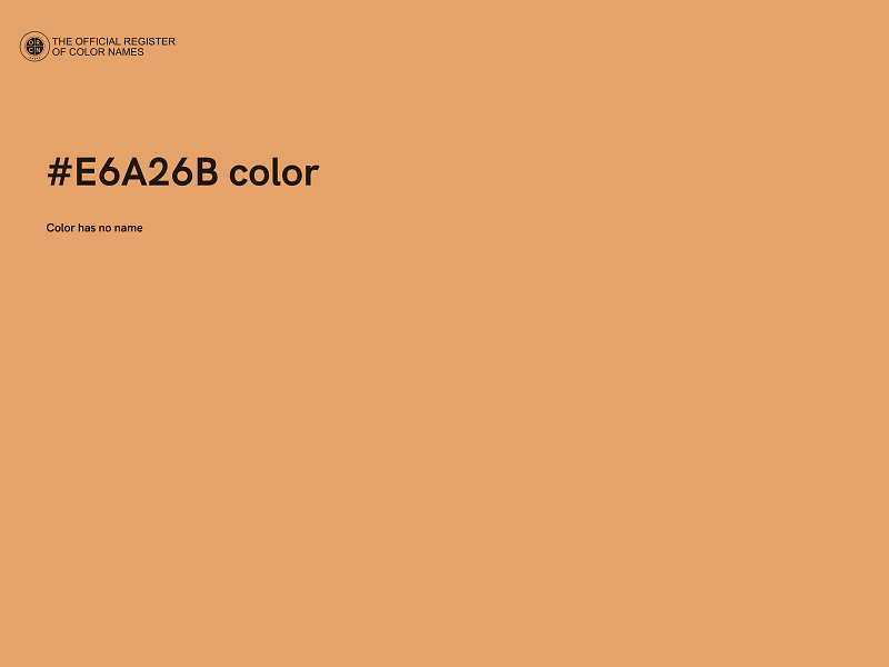 #E6A26B color image