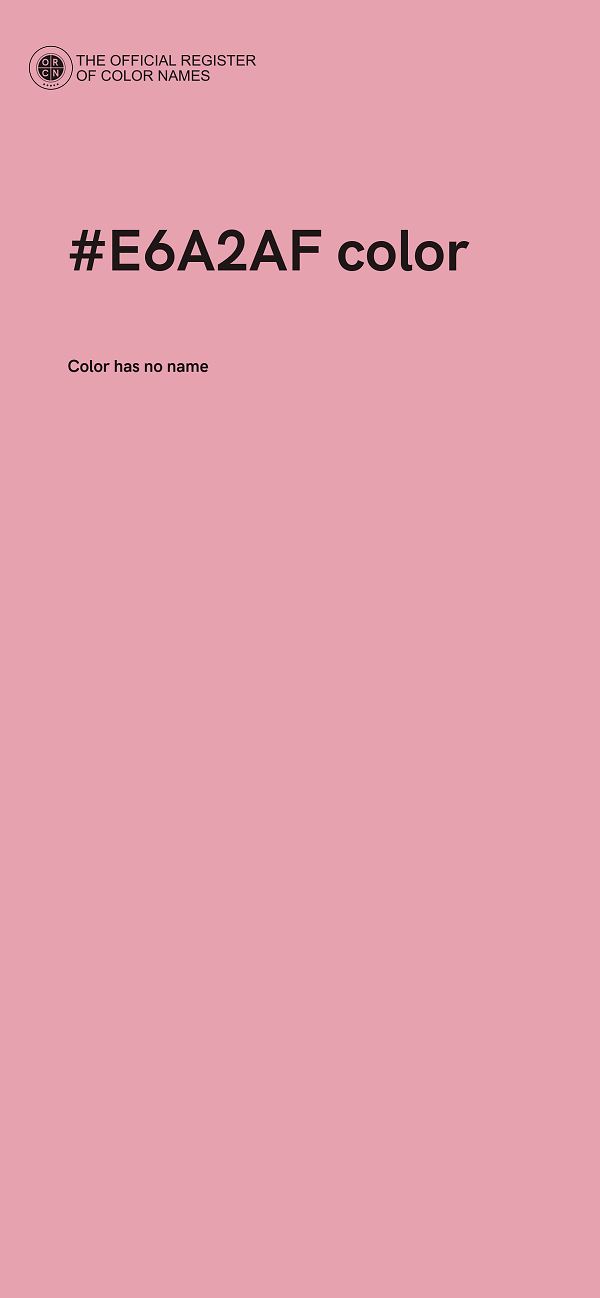 #E6A2AF color image