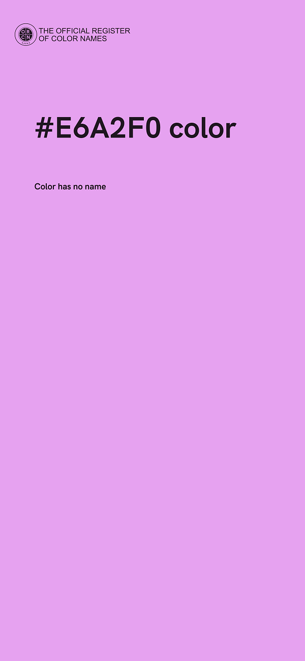 #E6A2F0 color image