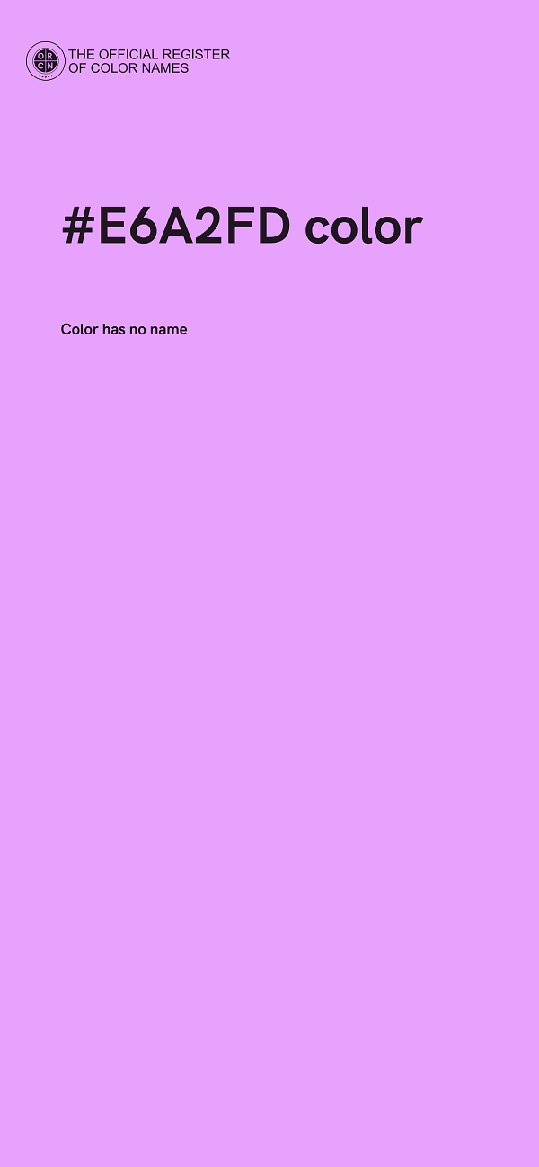 #E6A2FD color image