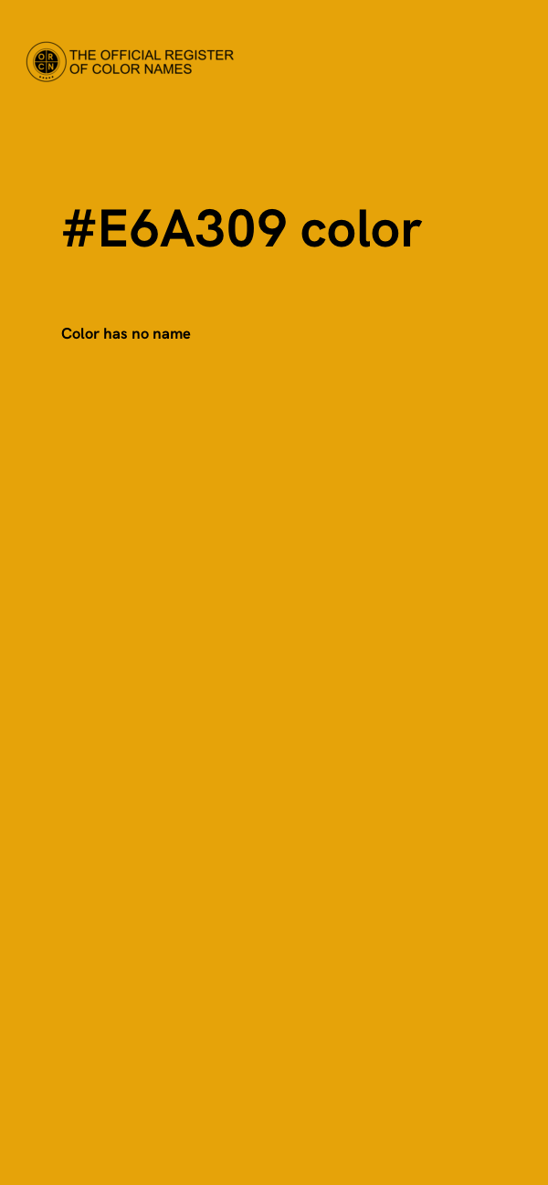 #E6A309 color image