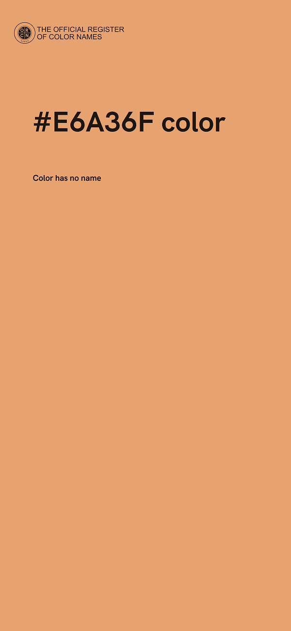 #E6A36F color image