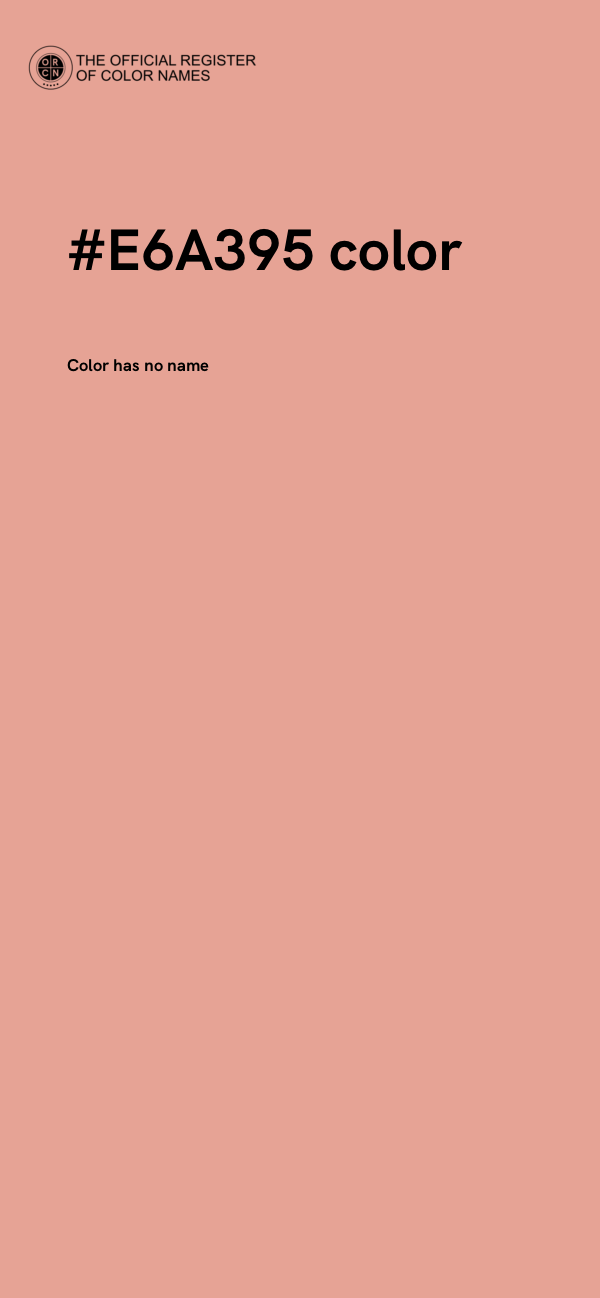 #E6A395 color image