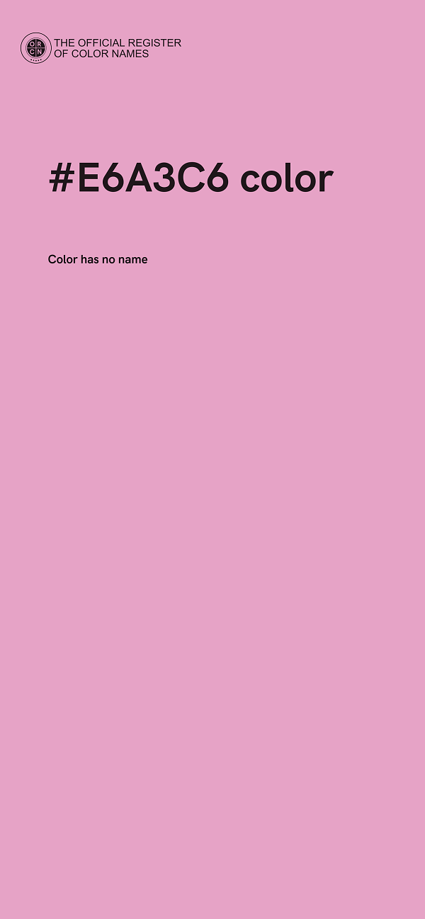 #E6A3C6 color image