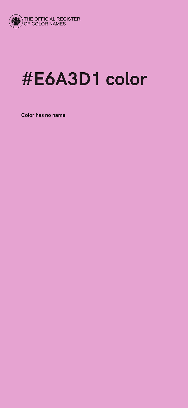 #E6A3D1 color image