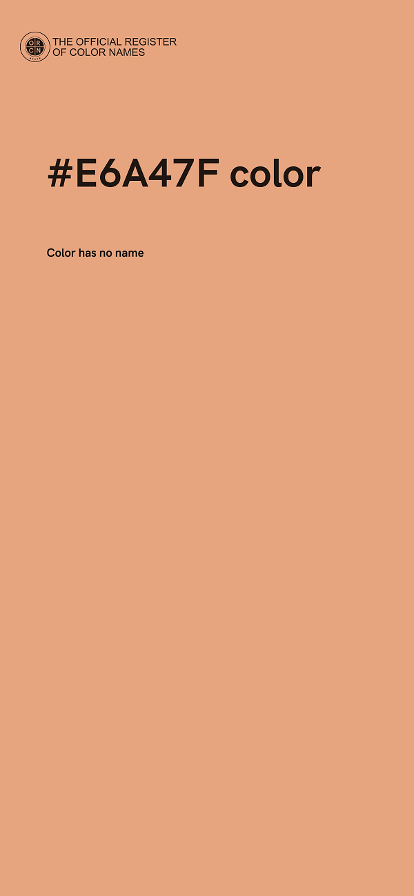 #E6A47F color image