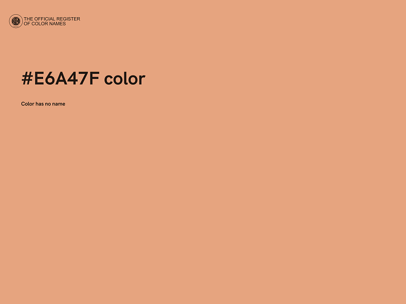 #E6A47F color image