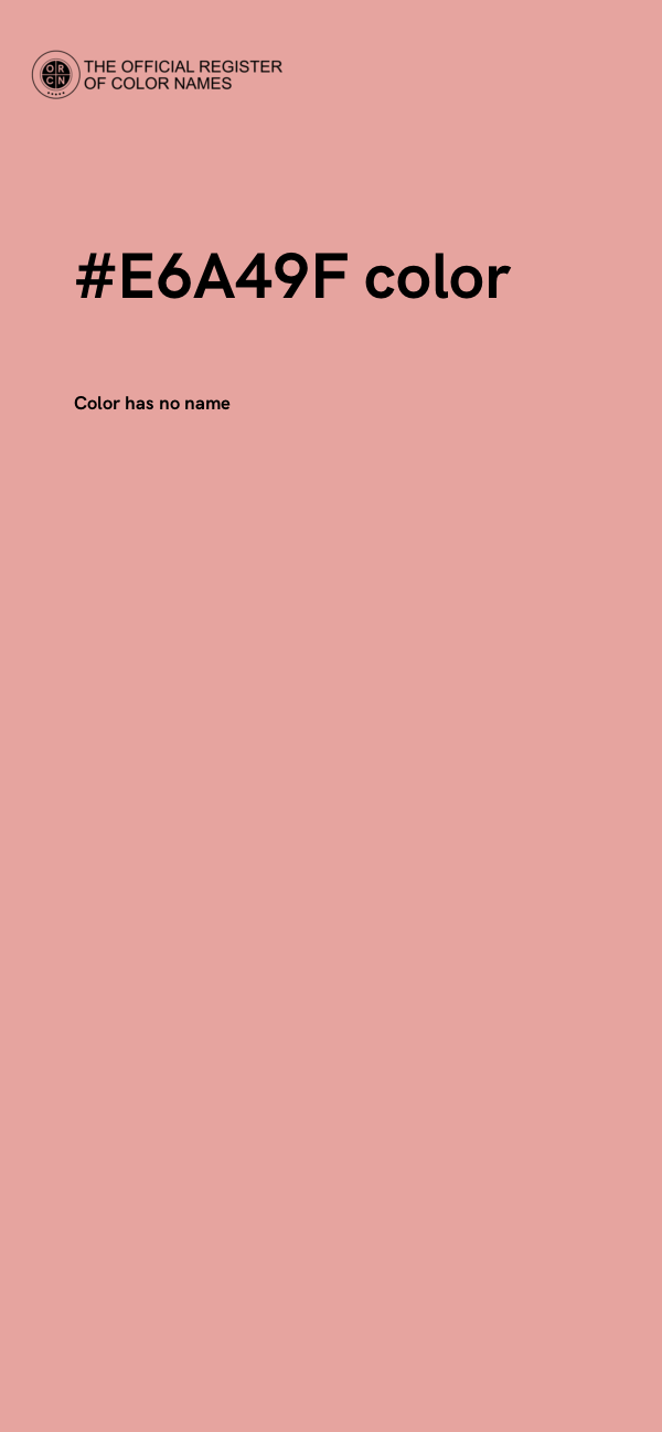 #E6A49F color image