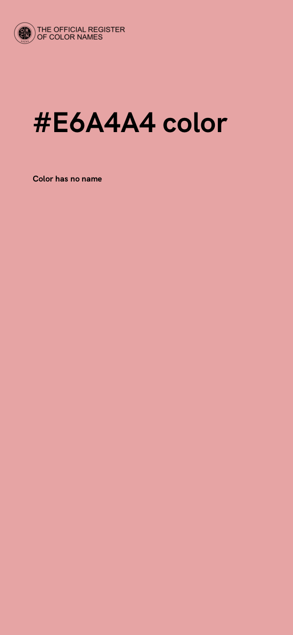 #E6A4A4 color image