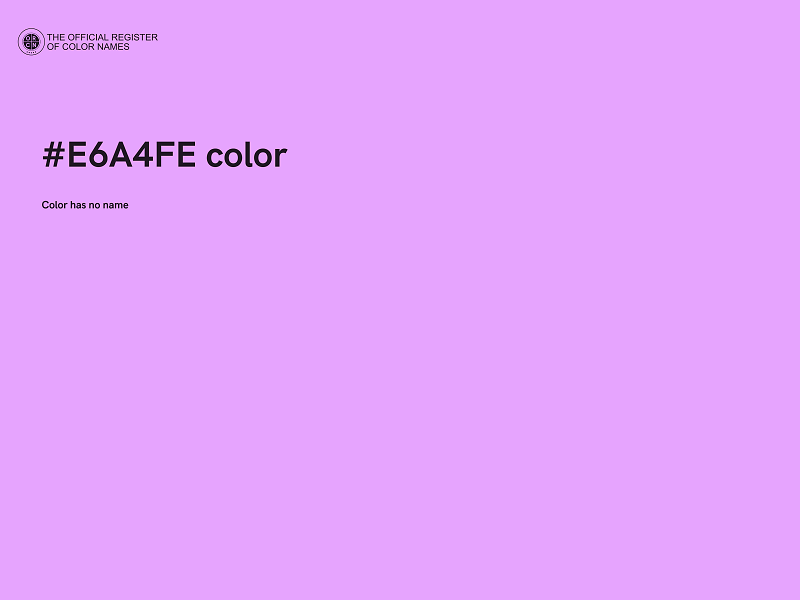#E6A4FE color image