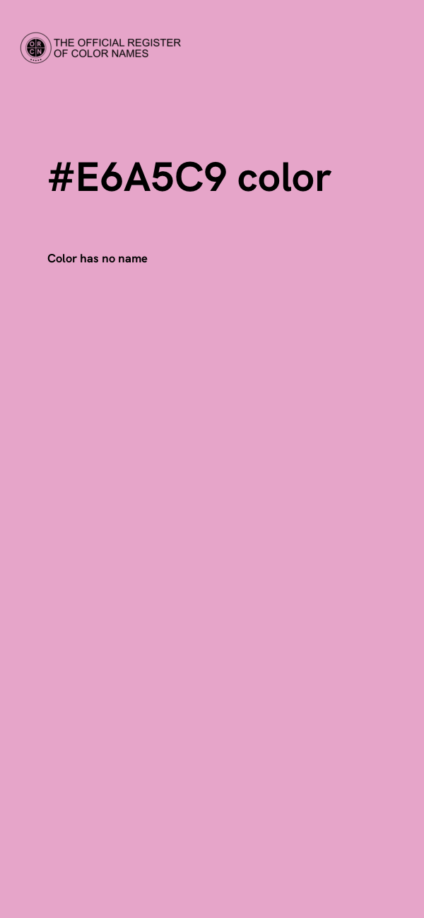 #E6A5C9 color image