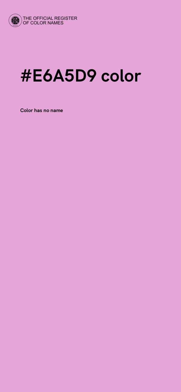#E6A5D9 color image