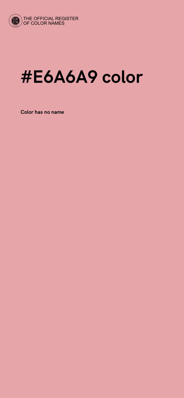 #E6A6A9 color image