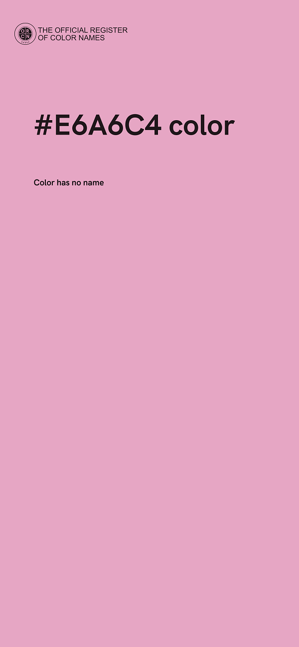 #E6A6C4 color image