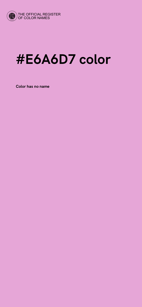 #E6A6D7 color image
