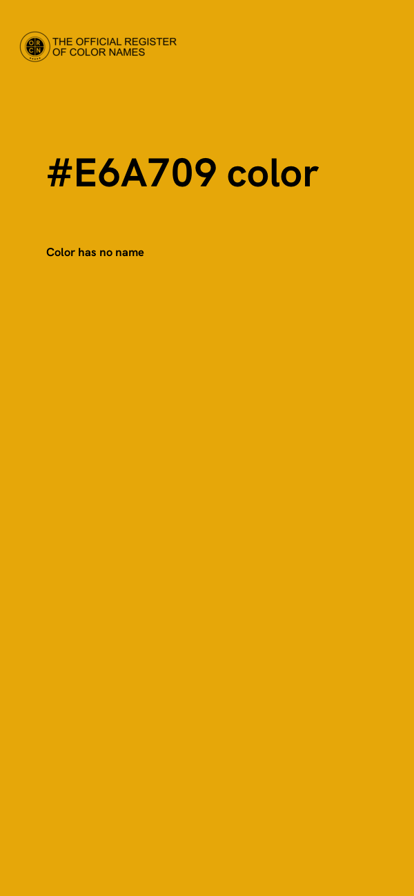 #E6A709 color image