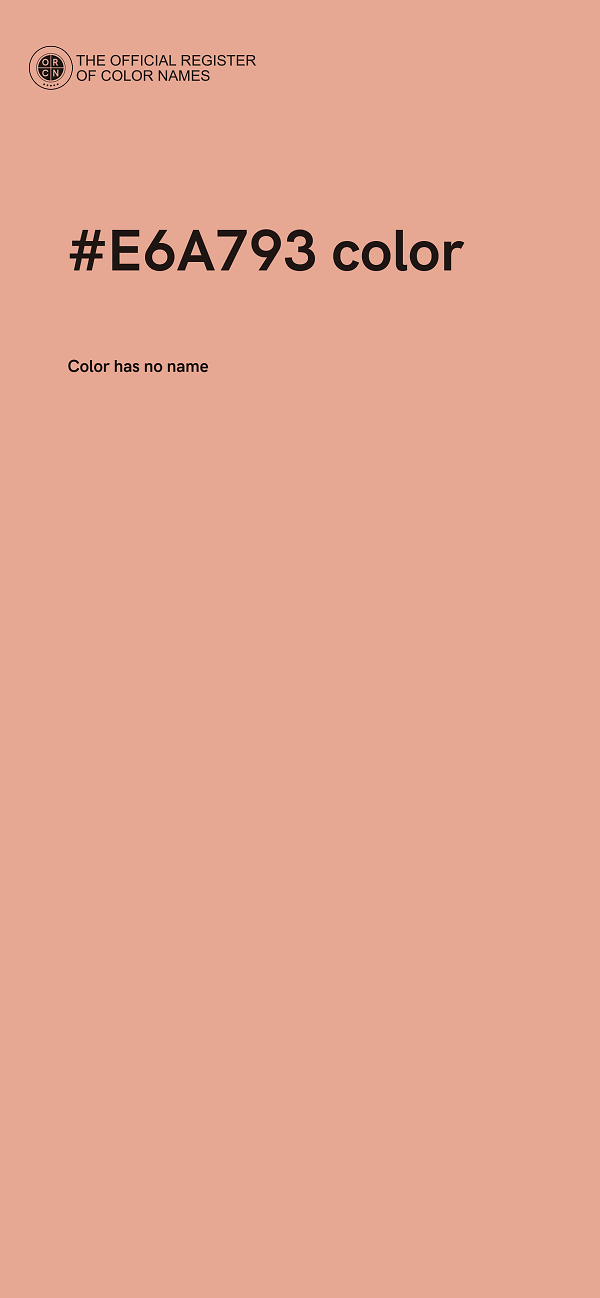 #E6A793 color image