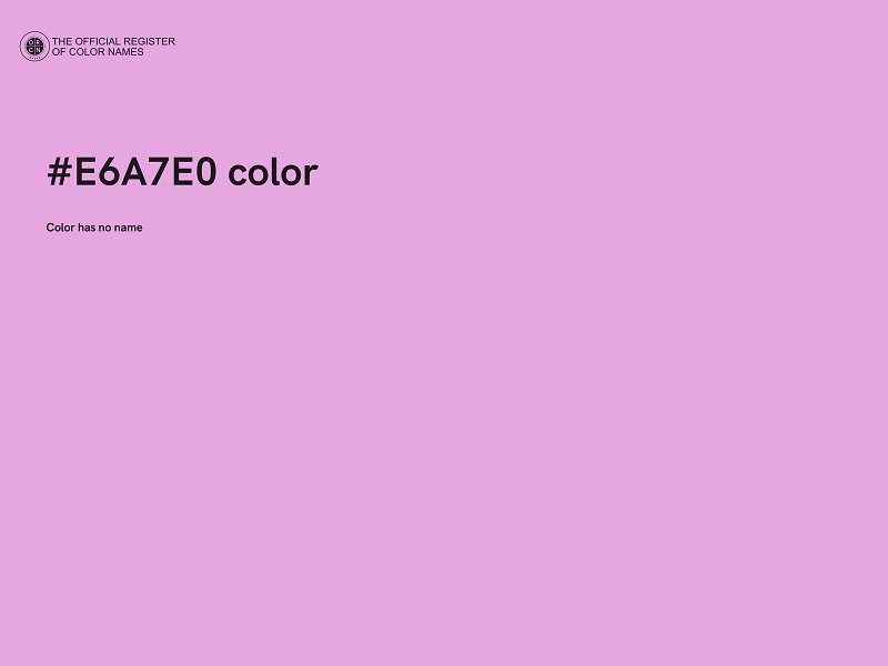 #E6A7E0 color image