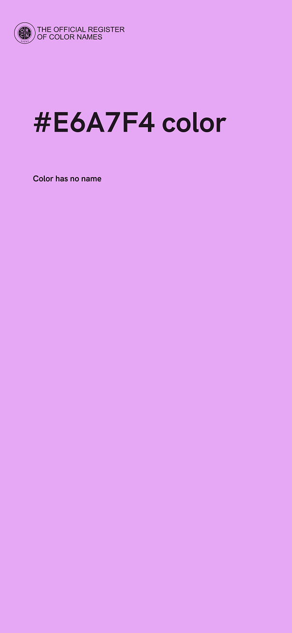 #E6A7F4 color image