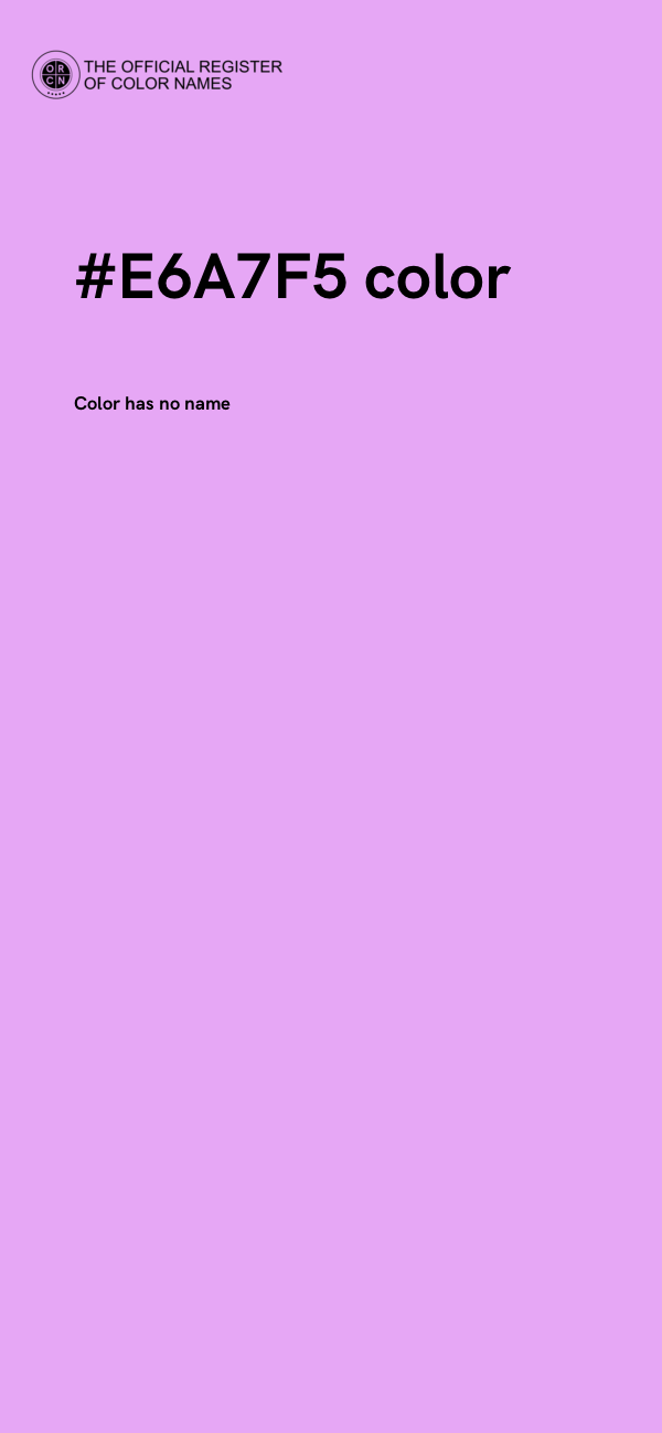 #E6A7F5 color image