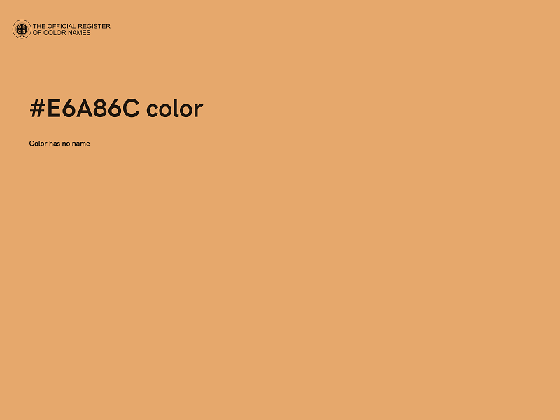 #E6A86C color image