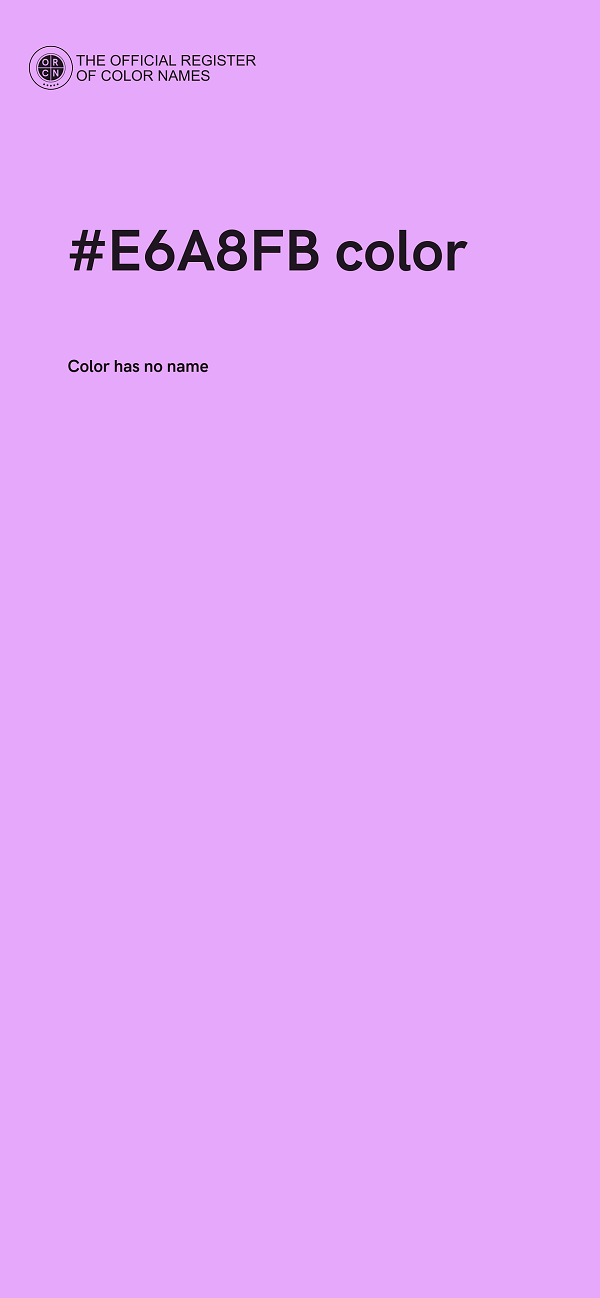 #E6A8FB color image