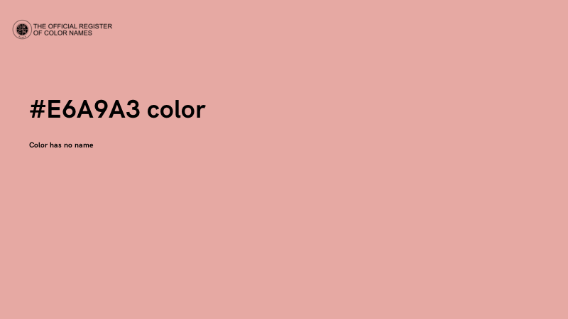 #E6A9A3 color image