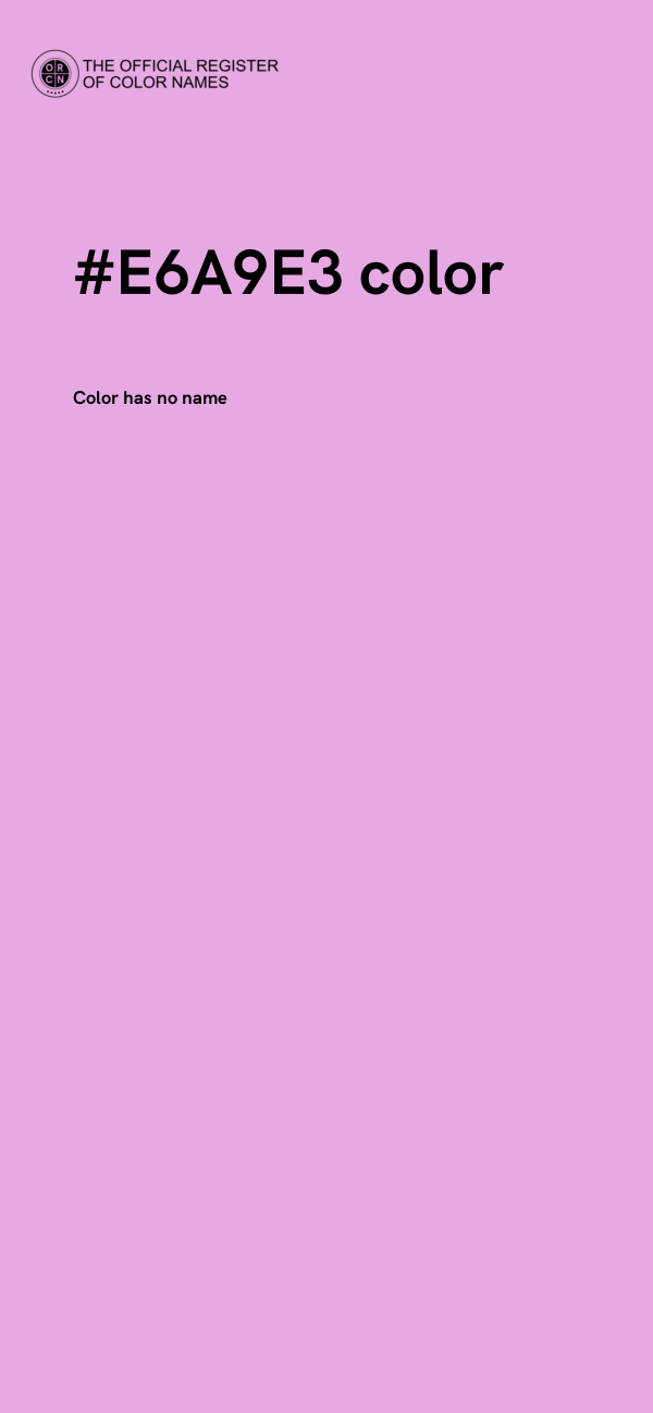 #E6A9E3 color image