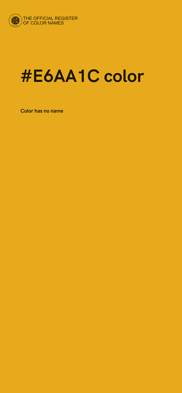 #E6AA1C color image