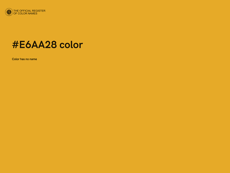 #E6AA28 color image