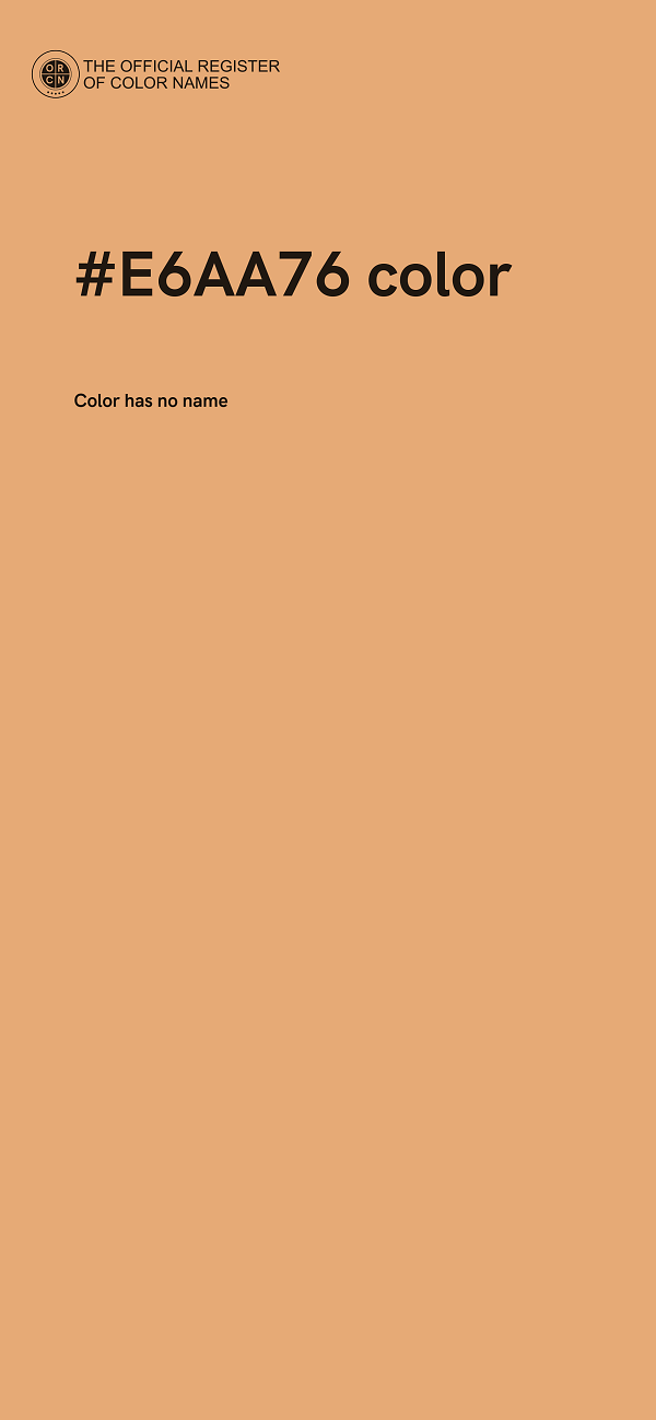 #E6AA76 color image