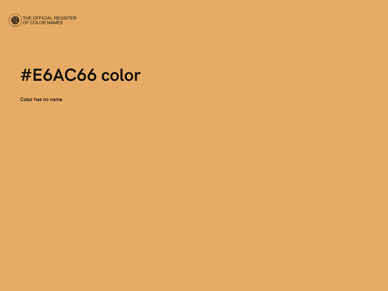 #E6AC66 color image