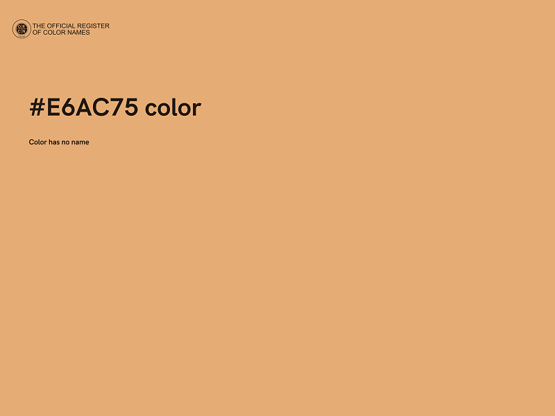 #E6AC75 color image