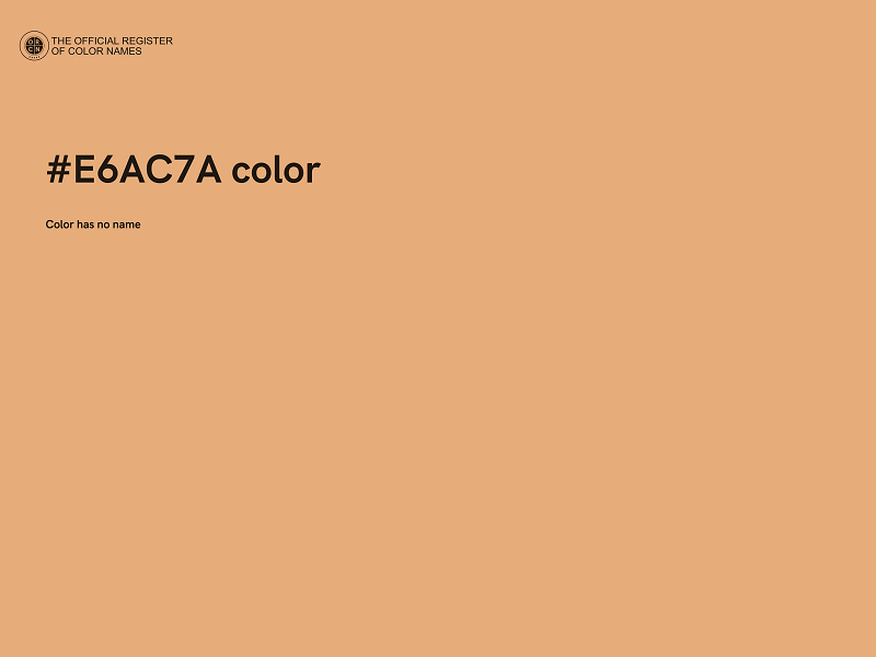 #E6AC7A color image