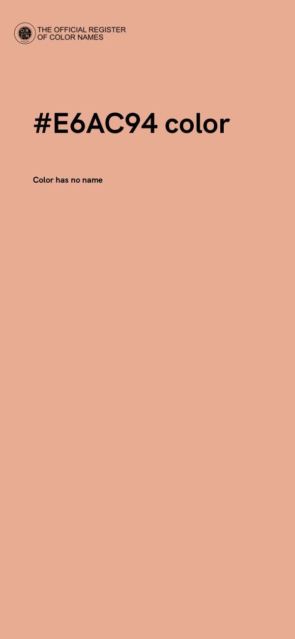 #E6AC94 color image