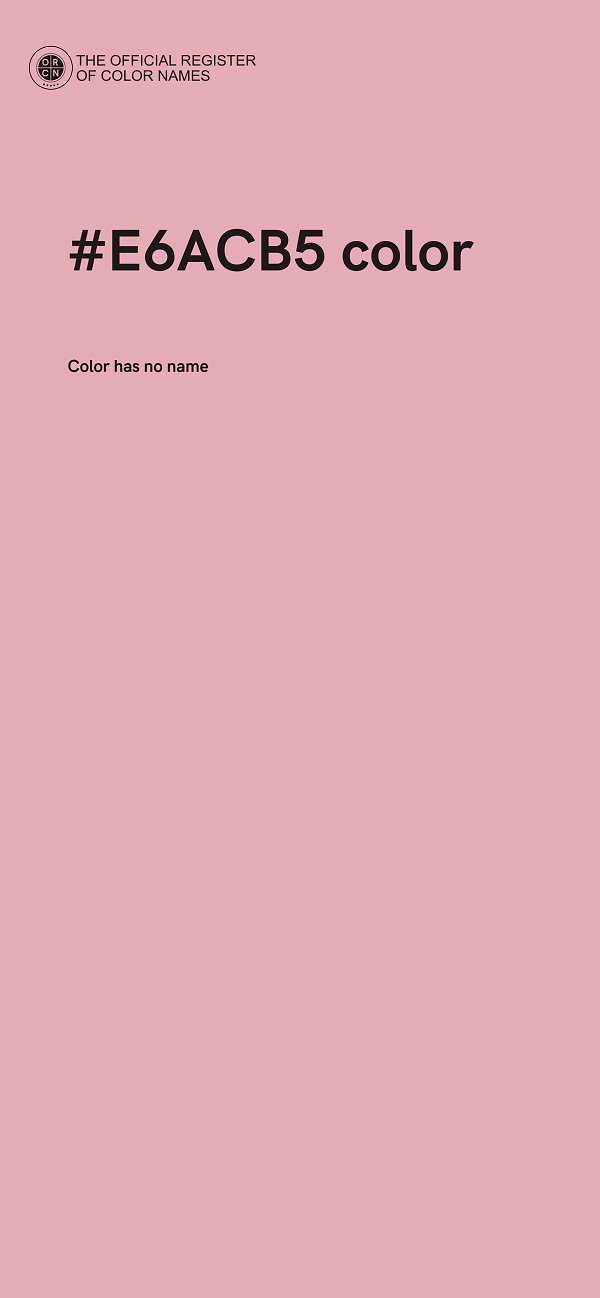 #E6ACB5 color image
