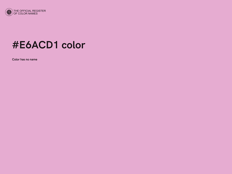 #E6ACD1 color image