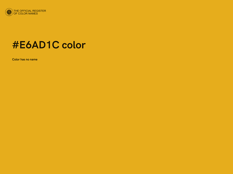 #E6AD1C color image