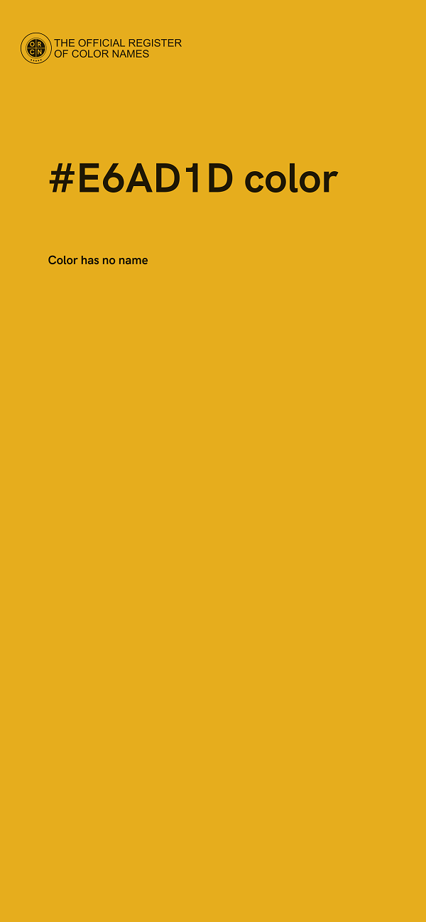 #E6AD1D color image