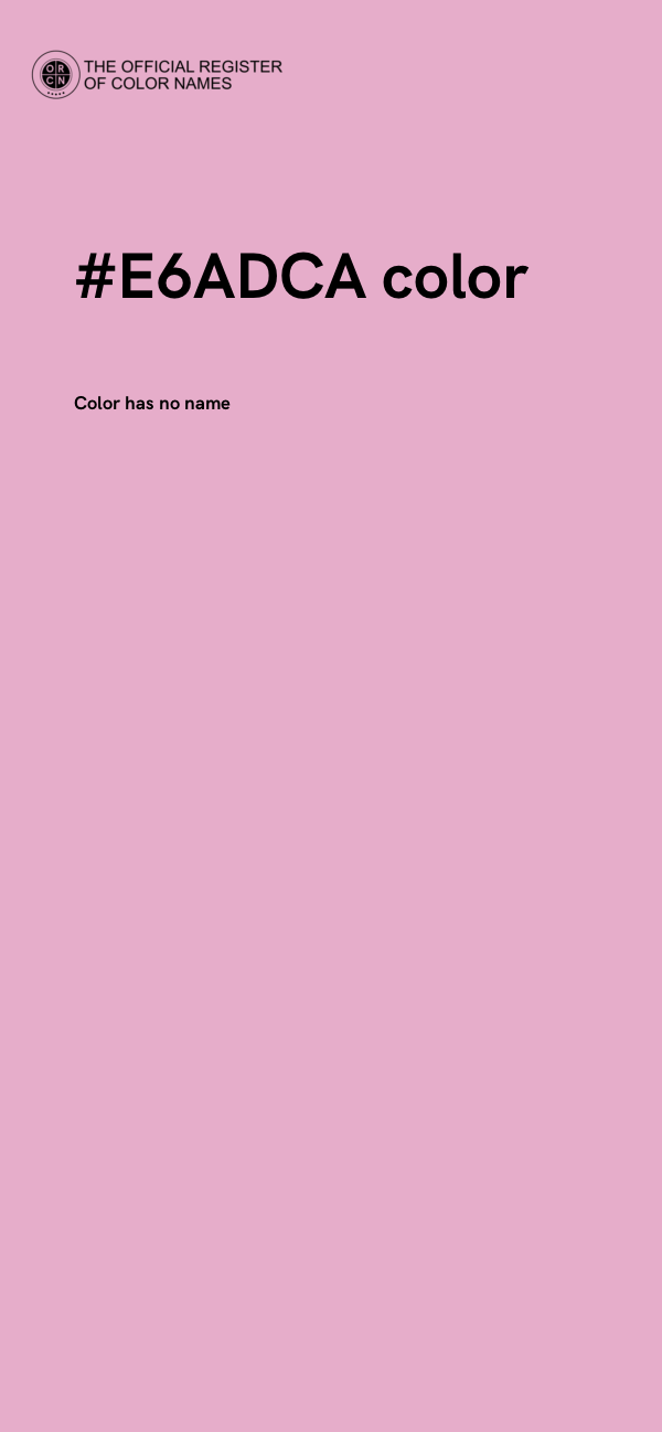 #E6ADCA color image