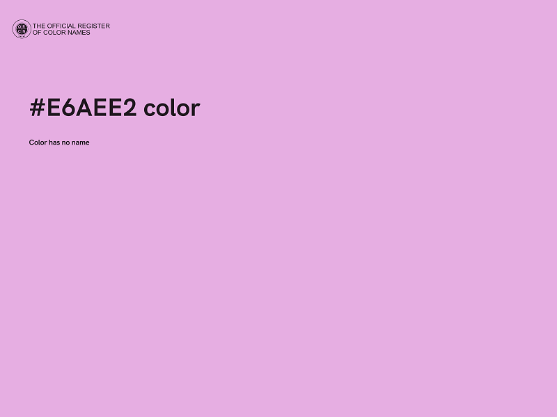 #E6AEE2 color image
