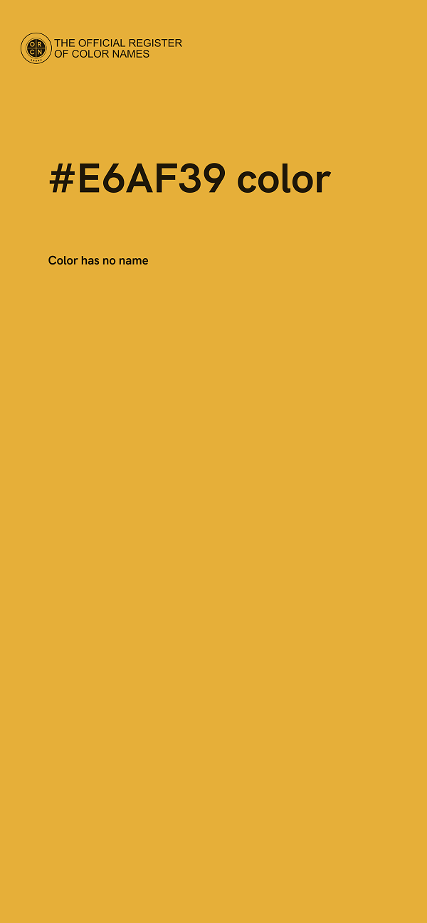 #E6AF39 color image