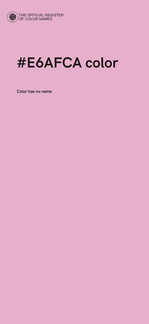 #E6AFCA color image