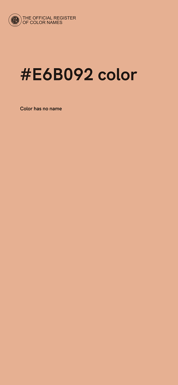 #E6B092 color image