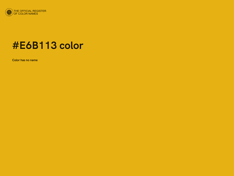 #E6B113 color image