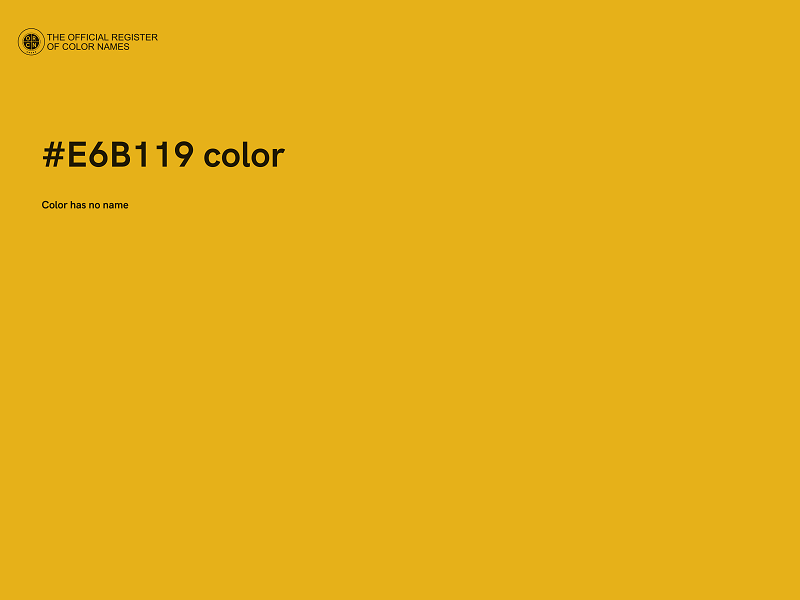 #E6B119 color image
