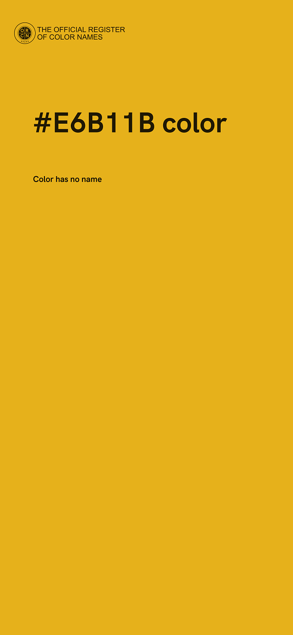 #E6B11B color image