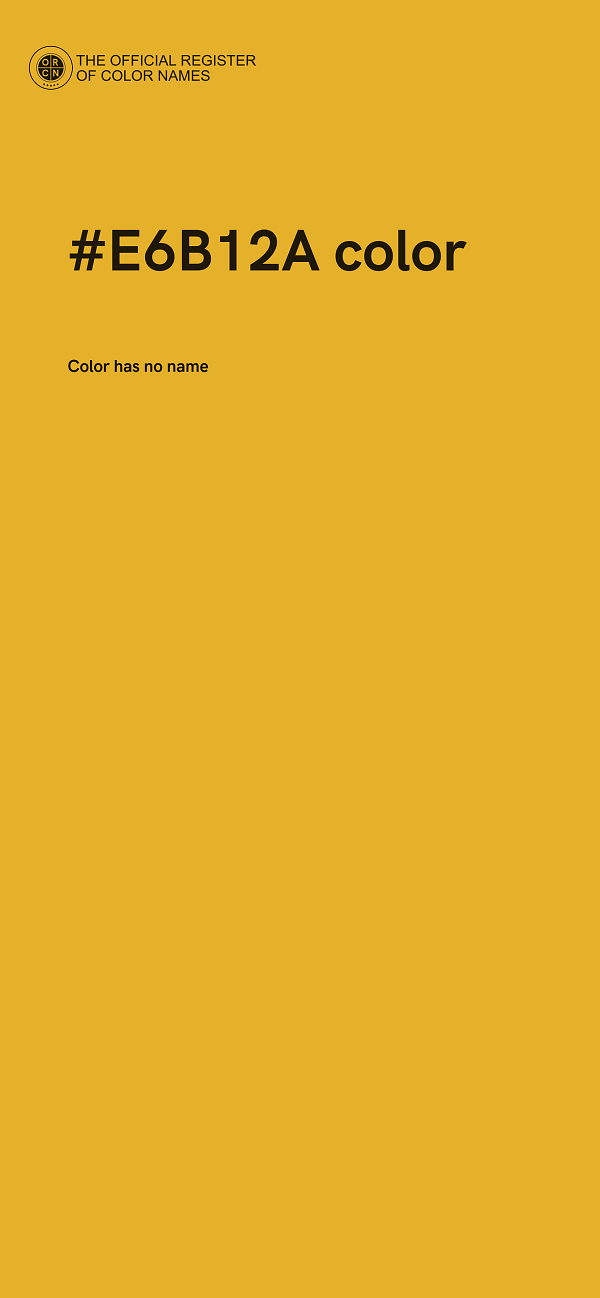 #E6B12A color image