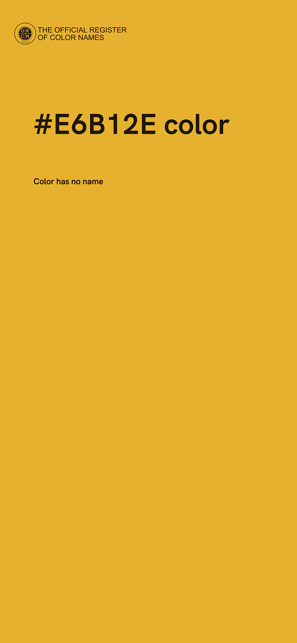 #E6B12E color image